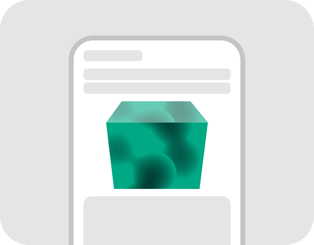 Mobile 3D Cube Vertical icon