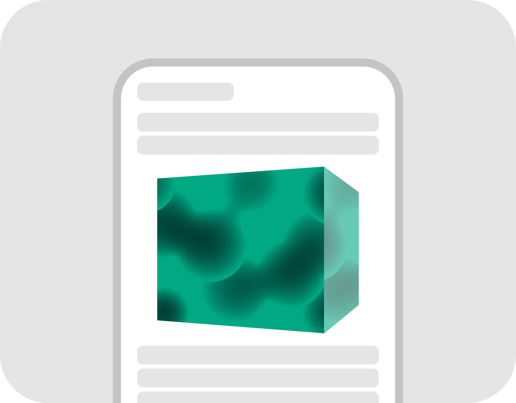 Mobile 3D Cube Horizontal icon