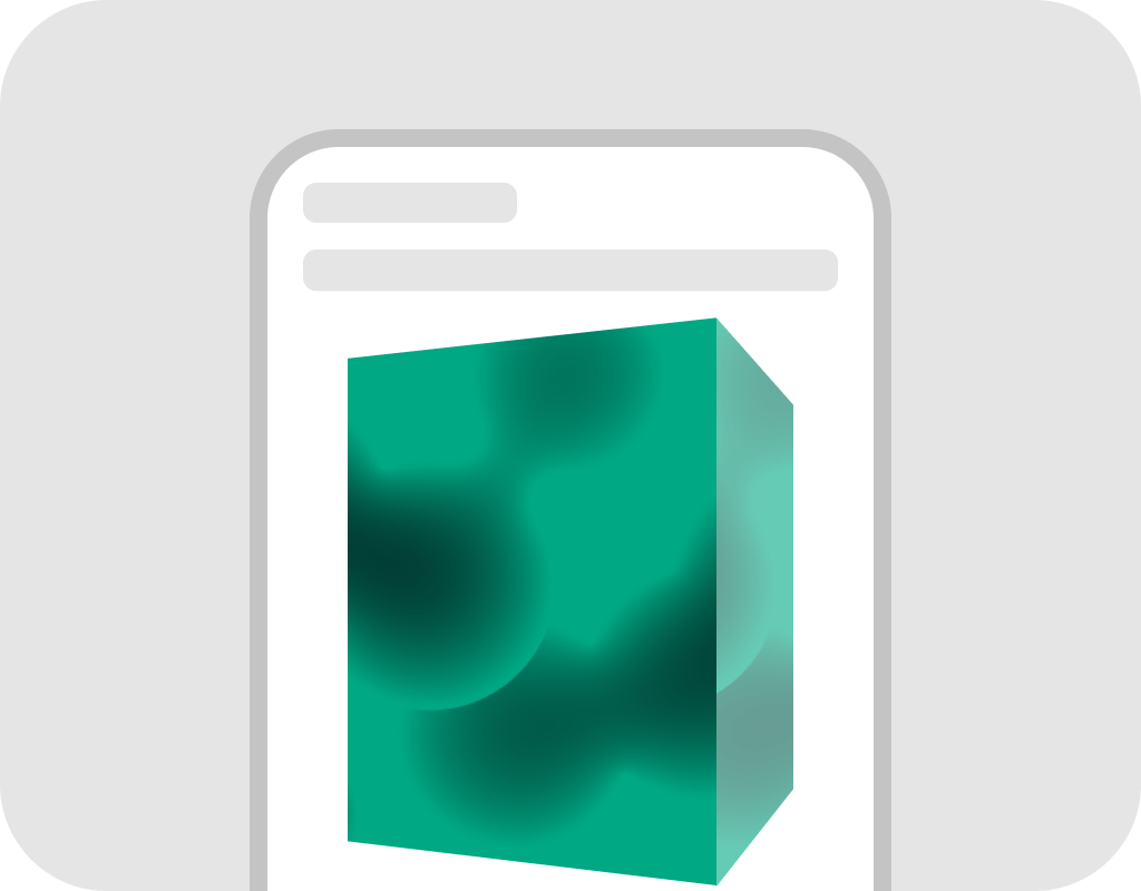 Mobile Parallax Cube Fullscreen Icon